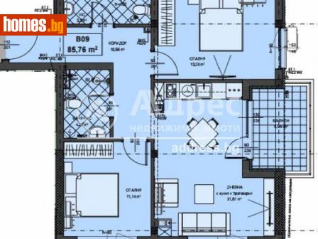 Тристаен, 108m² - Апартамент за продажба - 103128403