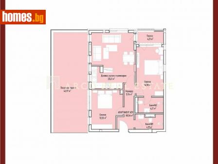 Тристаен, 108m² - Апартамент за продажба - 103241208