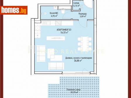 Едностаен, 66m² - Апартамент за продажба - 103241233