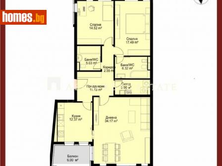Тристаен, 146m² - Апартамент за продажба - 103326390