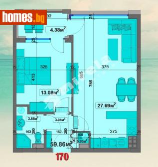 Двустаен, 73m² - Апартамент за продажба - 103409074