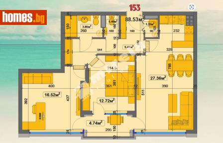 Тристаен, 107m² - Апартамент за продажба - 103409087