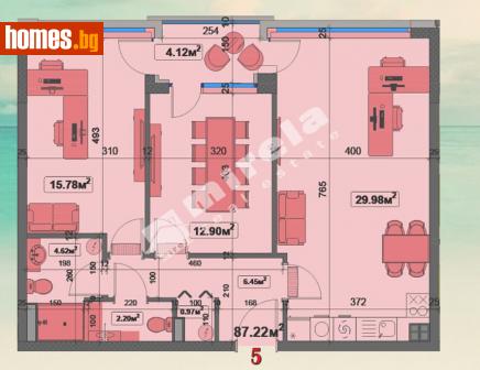 Тристаен, 106m² - Апартамент за продажба - 103409177