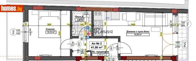 Двустаен, 57m² - Жк. Трошево, Варна - Апартамент за продажба - РОНЕВА ООД - 103409448