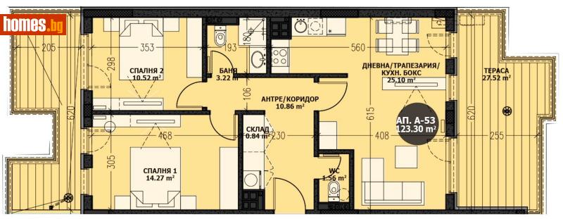 Тристаен, 123m² - Кв. Малинова Долина, София - Апартамент за продажба - New Estates - 103653160