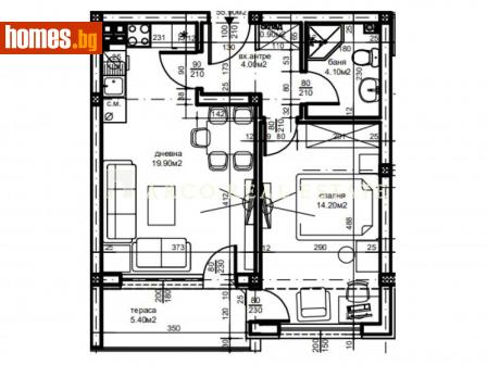 Двустаен, 66m² - Апартамент за продажба - 103812324