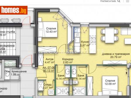 Тристаен, 110m² - Апартамент за продажба - 103812329