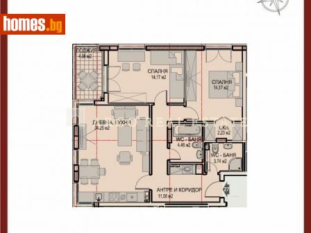 Тристаен, 110m² - Апартамент за продажба - 103901059