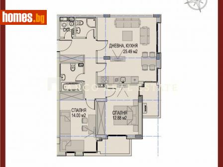 Тристаен, 98m² - Апартамент за продажба - 103901063