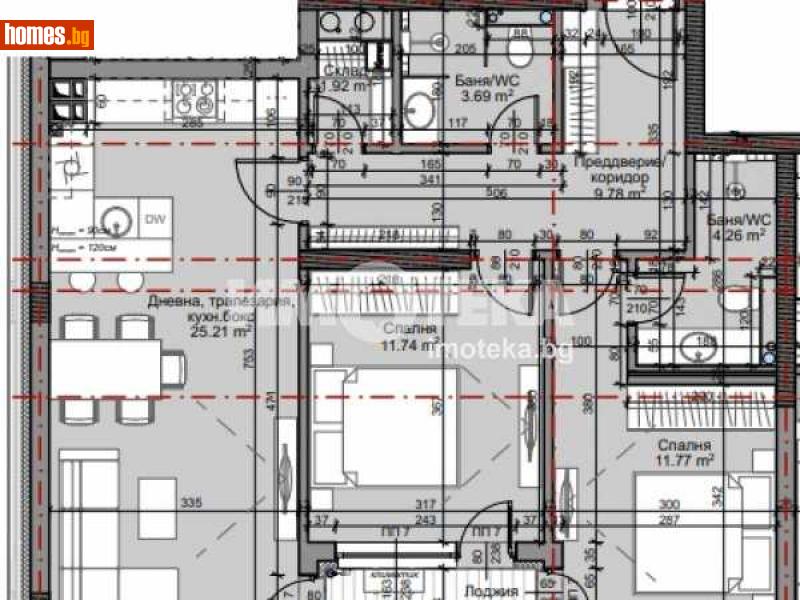 Тристаен, 100m² - Жк. Младост 4, София - Апартамент за продажба - ИМОТЕКА АД - 104334301
