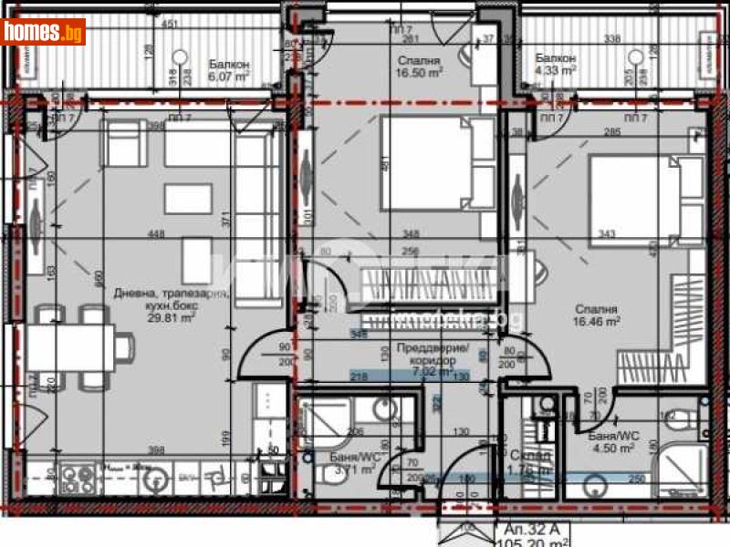 Тристаен, 121m² - Жк. Младост 4, София - Апартамент за продажба - ИМОТЕКА АД - 104334369