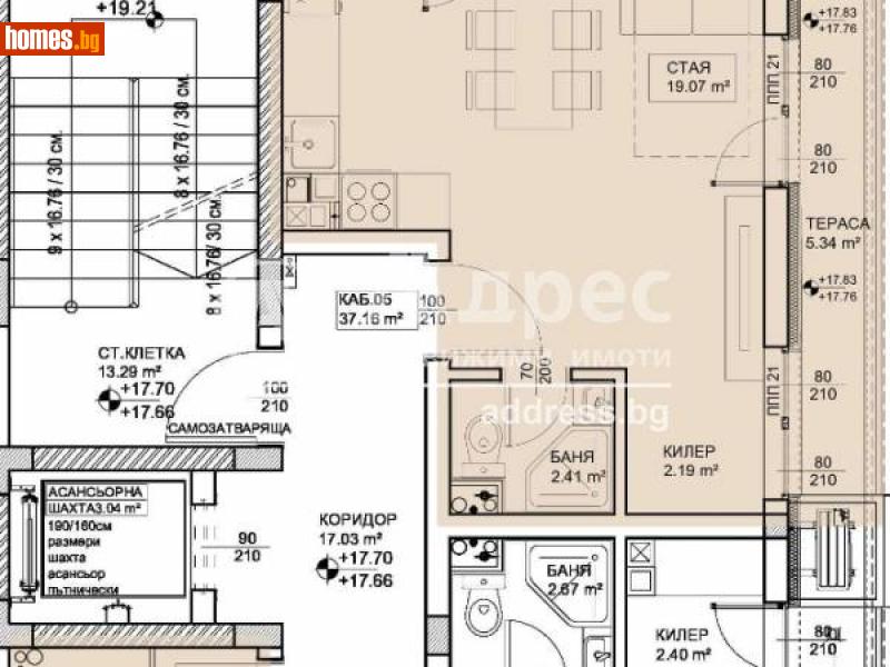 Едностаен, 52m² - Жк. Левски, Варна - Апартамент за продажба - АДРЕС НЕДВИЖИМИ ИМОТИ - 104718325