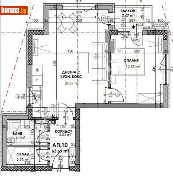 Двустаен, 74m² - Кв. Обеля, София - Апартамент за продажба - МИРЕЛА - 104719658