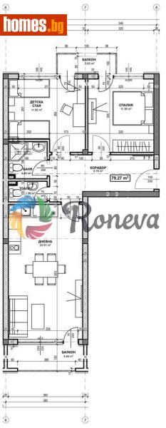 Тристаен, 84m² - К.к.Св.Константин и Елена, Варна - Апартамент за продажба - РОНЕВА ООД - 105522728