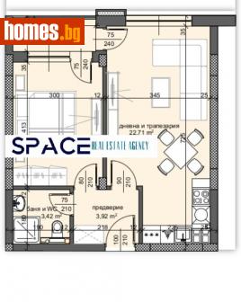 Двустаен, 64m² - Апартамент за продажба - 106201864