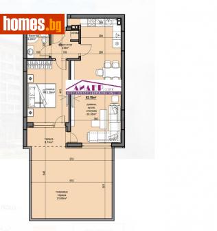 Двустаен, 104m² - Апартамент за продажба - 106795871