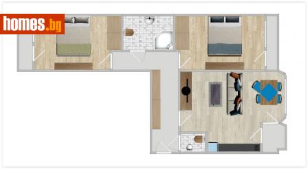 Тристаен, 106m² - Апартамент за продажба - 107213267