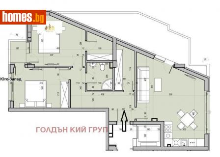 Тристаен, 105m² - Апартамент за продажба - 107223896