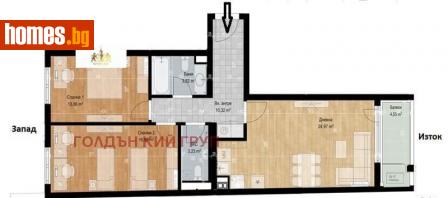 Тристаен, 110m² - Апартамент за продажба - 107223901