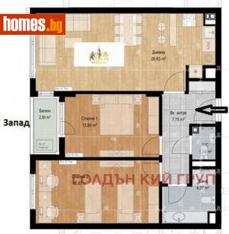 Тристаен, 106m² - Апартамент за продажба - 107223904