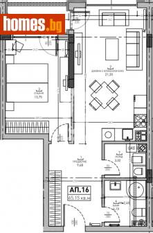 Двустаен, 74m² - Апартамент за продажба - 107224035