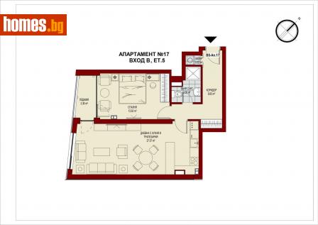 Двустаен, 80m² - Апартамент за продажба - 107224070
