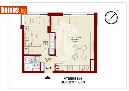 Двустаен, 68m² - Апартамент за продажба - 107224120