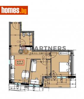 Тристаен, 89m² - Апартамент за продажба - 107231516