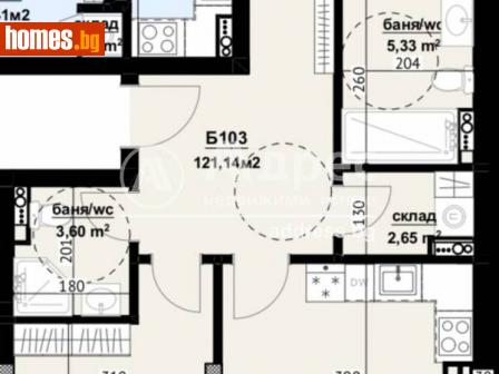 Тристаен, 121m² - Апартамент за продажба - 107372848