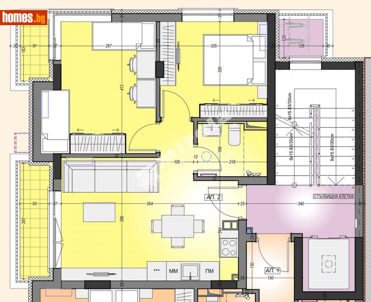 Тристаен, 79m² -  Оборище, София - Апартамент за продажба - МИРЕЛА - 107415101