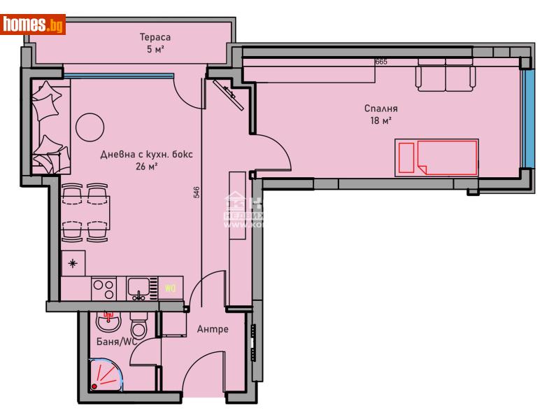 Двустаен, 80m² -  Център, Пловдив - Апартамент за продажба - КОНДОР НЕДВИЖИМИ ИМОТИ - 107455083
