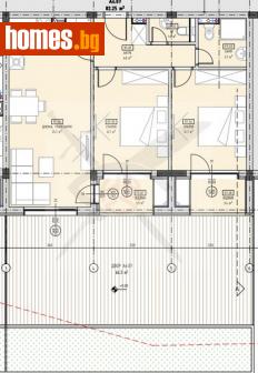 Тристаен, 98m² - Апартамент за продажба - 107460254