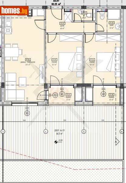 Тристаен, 98m² - Кв. Малинова Долина, София - Апартамент за продажба - ЕКС НВД - 107460254