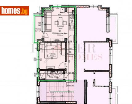 Двустаен, 62m² - Апартамент за продажба - 107492362