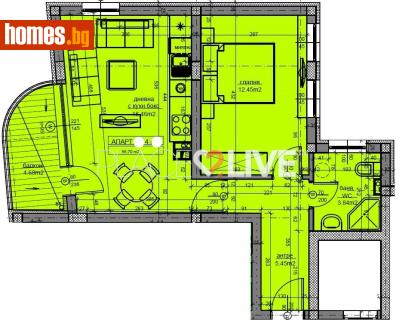 Двустаен, 71m² - Апартамент за продажба - 107570171