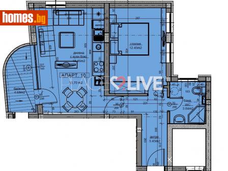 Двустаен, 74m² - Апартамент за продажба - 107570173