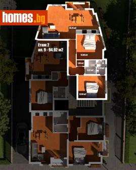 Тристаен, 106m² - Апартамент за продажба - 107650408