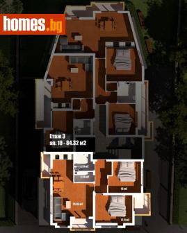 Тристаен, 94m² - Апартамент за продажба - 107650499