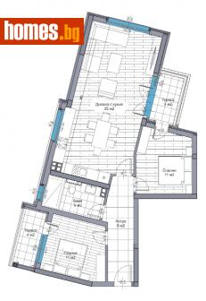 Тристаен, 104m² - Апартамент за продажба - 107650946