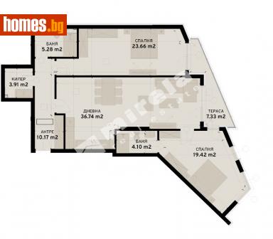Тристаен, 139m² - Апартамент за продажба - 107689422