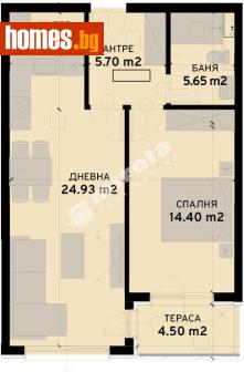 Двустаен, 72m² - Апартамент за продажба - 107689438