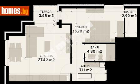 Двустаен, 78m² - Апартамент за продажба - 107689791