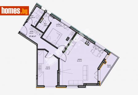 Тристаен, 116m² - Апартамент за продажба - 107689806