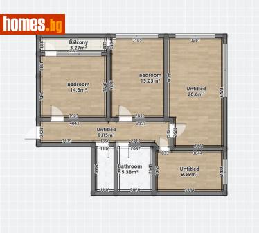 Тристаен, 90m² - Апартамент за продажба - 107699000