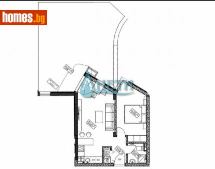 Двустаен, 53m² - Апартамент за продажба - 107751222