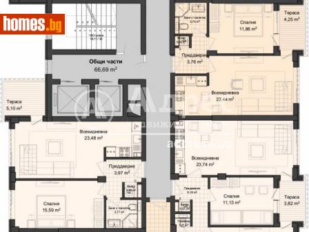 Двустаен, 74m² - Апартамент за продажба - 107752060
