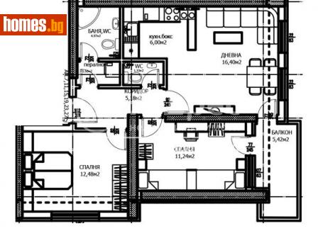 Двустаен, 79m² - Апартамент за продажба - 107752149