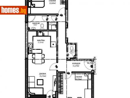 Тристаен, 104m² - Апартамент за продажба - 107752150