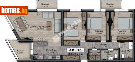 Четиристаен, 142m² - Апартамент за продажба - 107919615