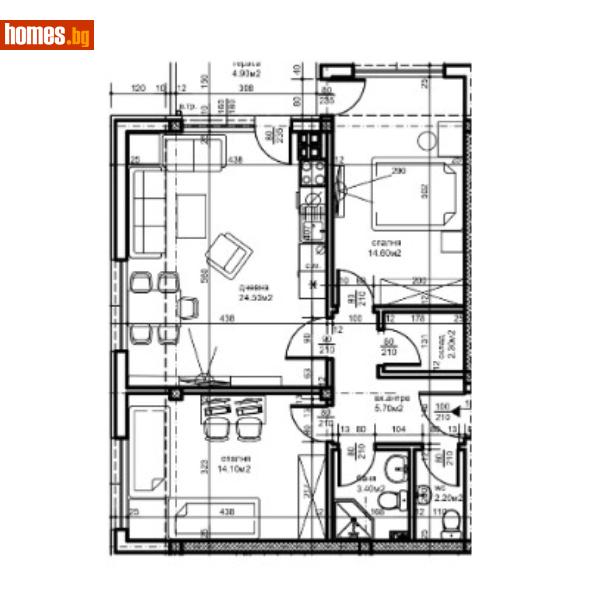 Тристаен, 95m² - Жк. Христо Смирненски, Пловдив - Апартамент за продажба - ЛИДЕР А - 107920781